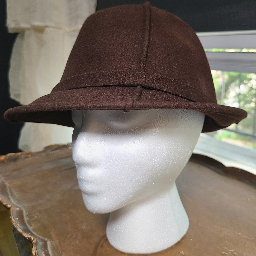 Preston & York Hat Brown Wool Derby Bowler